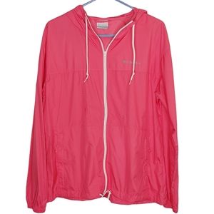 Columbia light weight pink wind breaker large EUC